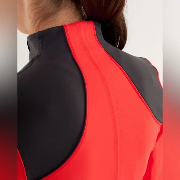 LULULEMON Forme Jacket Brushed in Love Red / Deep Coal - Picture 5 of 15